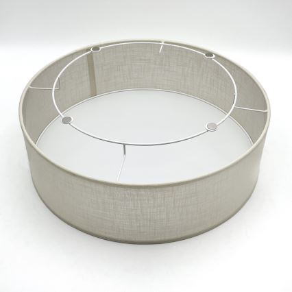 Brilagi - LED Taklampa BELLADONNA 2xE27/15W/230V diameter 40 cm grädde/ek