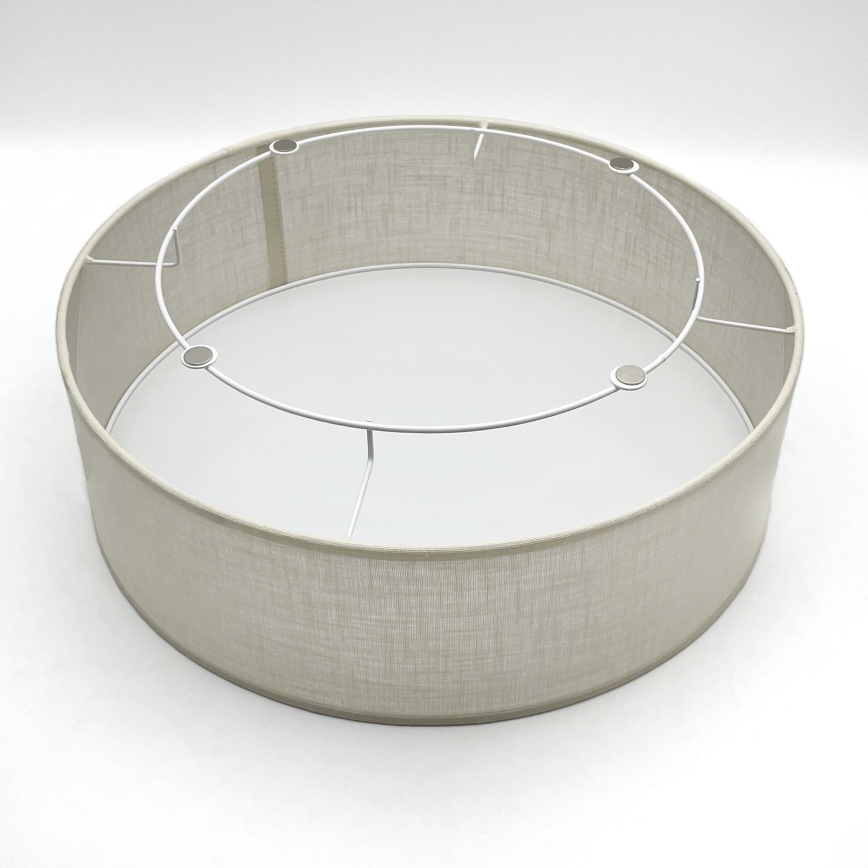 Brilagi - LED Taklampa BELLADONNA 2xE27/15W/230V diameter 40 cm grädde/ek