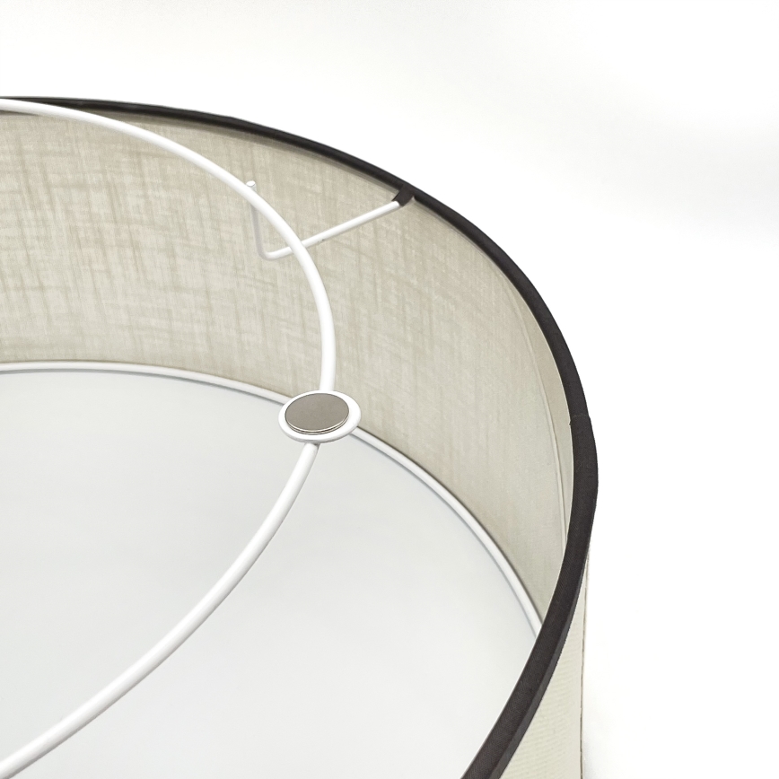 Brilagi - LED Taklampa BELLADONNA 2xE27/15W/230V diameter 40 cm grädde/ek