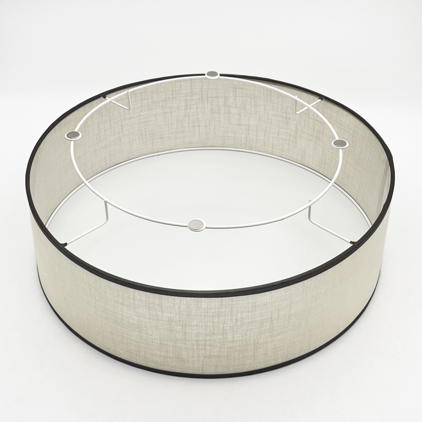 Brilagi - LED Taklampa BELLADONNA 2xE27/15W/230V diameter 40 cm grädde/ek