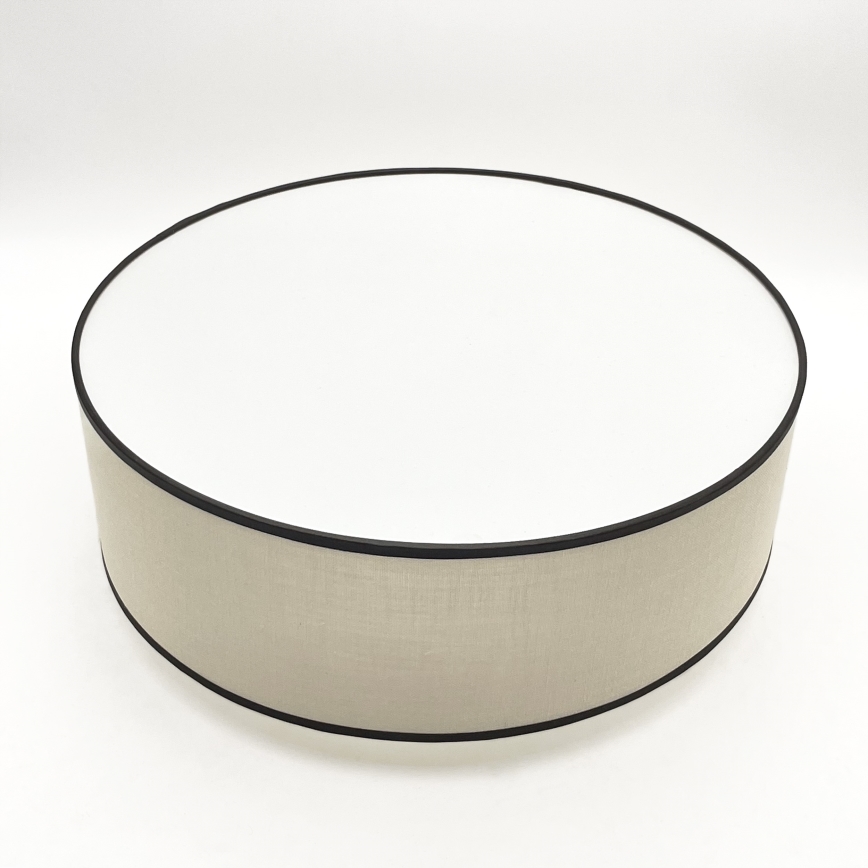 Brilagi - LED Taklampa BELLADONNA 2xE27/15W/230V diameter 40 cm grädde/ek