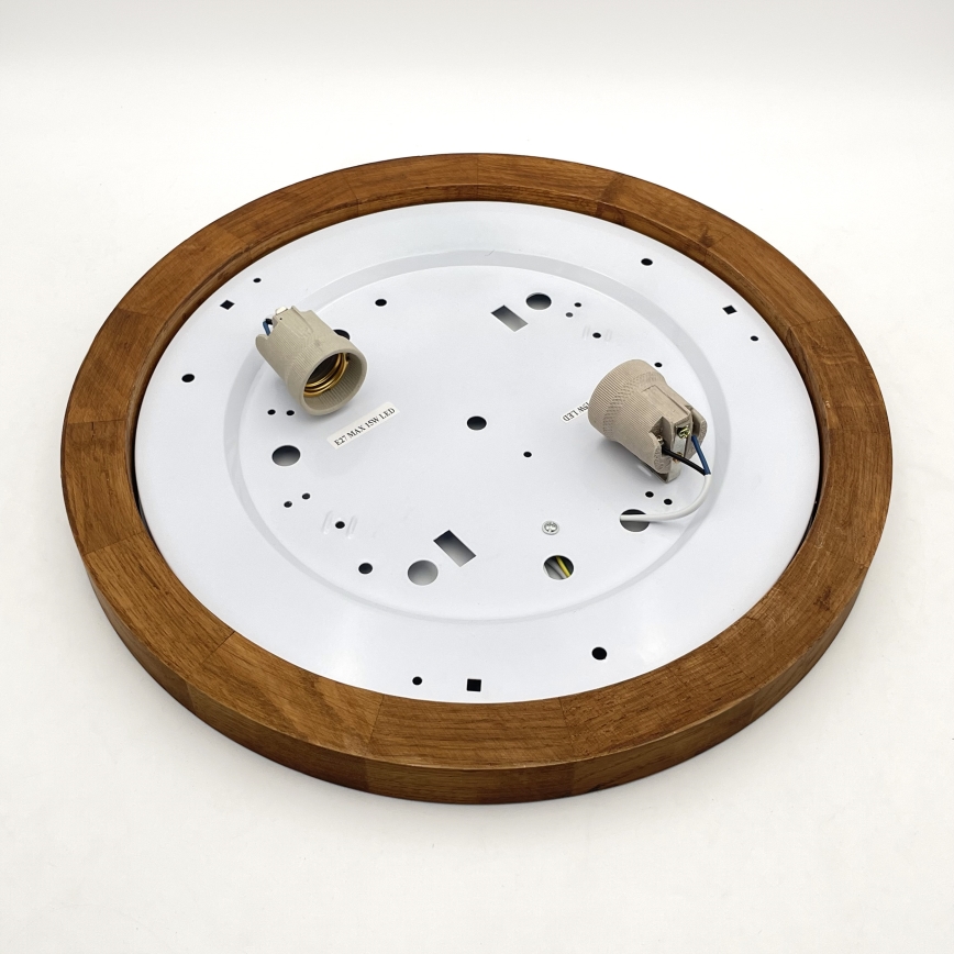 Brilagi - LED Taklampa BELLADONNA 2xE27/15W/230V diameter 40 cm vit/ek körsbär