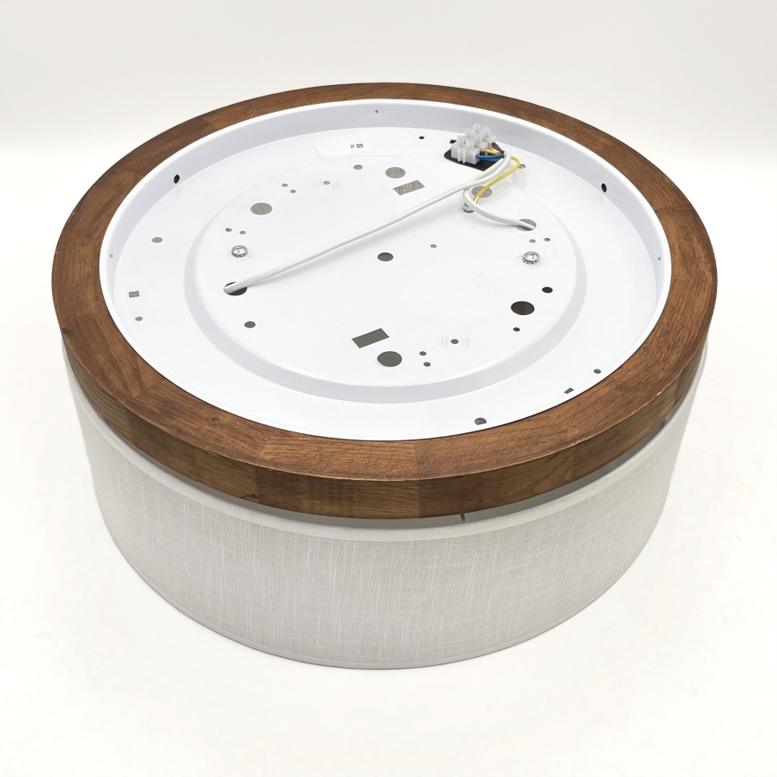 Brilagi - LED Taklampa BELLADONNA 2xE27/15W/230V diameter 40 cm vit/ek körsbär