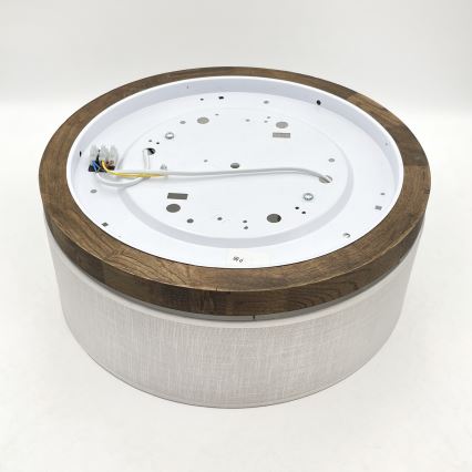 Brilagi - LED Taklampa BELLADONNA 2xE27/15W/230V Ø 40 cm vit/vit ek