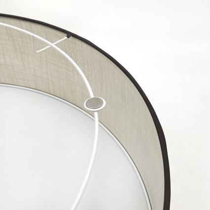 Brilagi - LED Taklampa BELLADONNA 3xE27/15W/230V diameter 50 cm grädde/ek