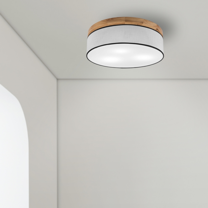 Brilagi - LED Taklampa BELLADONNA 3xE27/15W/230V diameter 50 cm vit/ek