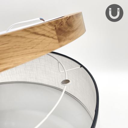 Brilagi - LED Taklampa BELLADONNA 3xE27/15W/230V diameter 50 cm vit/ek