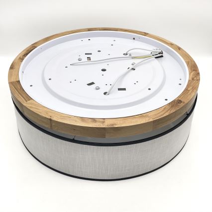 Brilagi - LED Taklampa BELLADONNA 3xE27/15W/230V diameter 50 cm vit/ek