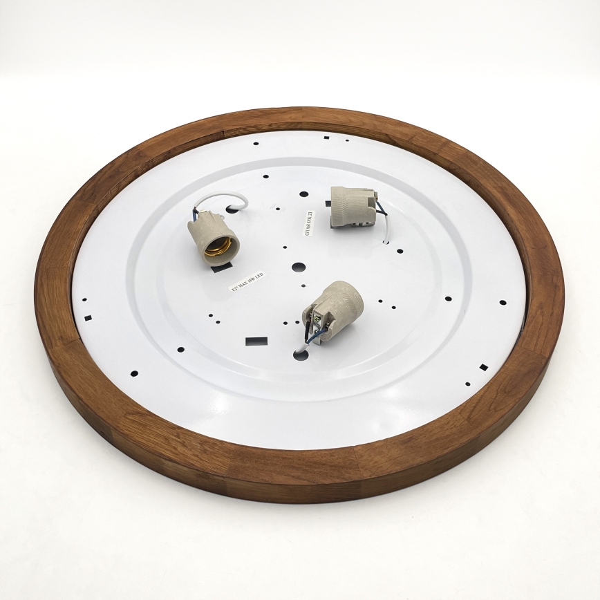 Brilagi - LED Taklampa BELLADONNA 3xE27/15W/230V diameter 50 cm vit/ek körsbär