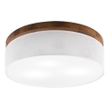 BRILAGI - LED taklampa BELLADONNA 3xE27/15W/230V Ø 50 cm vit/ek-körsbär