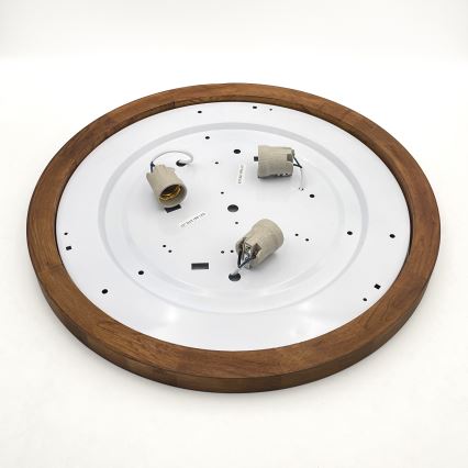 BRILAGI - LED taklampa BELLADONNA 3xE27/15W/230V Ø 50 cm vit/ek-körsbär