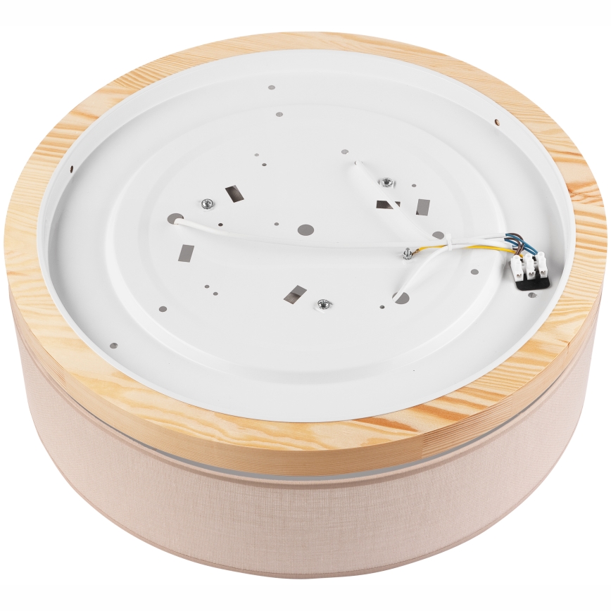 Brilagi - LED Taklampa BELLADONNA 3xE27/15W/230V Ø 50 cm beige/fur