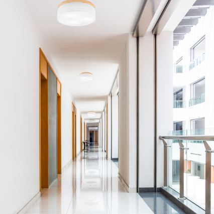 Brilagi - LED Taklampa BELLADONNA 3xE27/15W/230V Ø 50 cm vit/gran