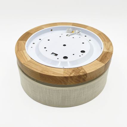 Brilagi - LED taklampa BELLADONNA LED/20W/230V Ø 30 cm krämvit/ek