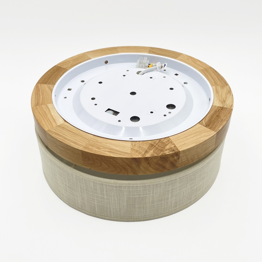 Brilagi - LED taklampa BELLADONNA LED/20W/230V Ø 30 cm krämvit/ek