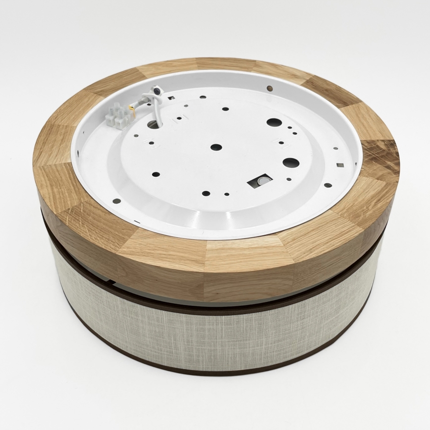 Brilagi - LED taklampa BELLADONNA LED/20W/230V Ø 30 cm krämvit/ek