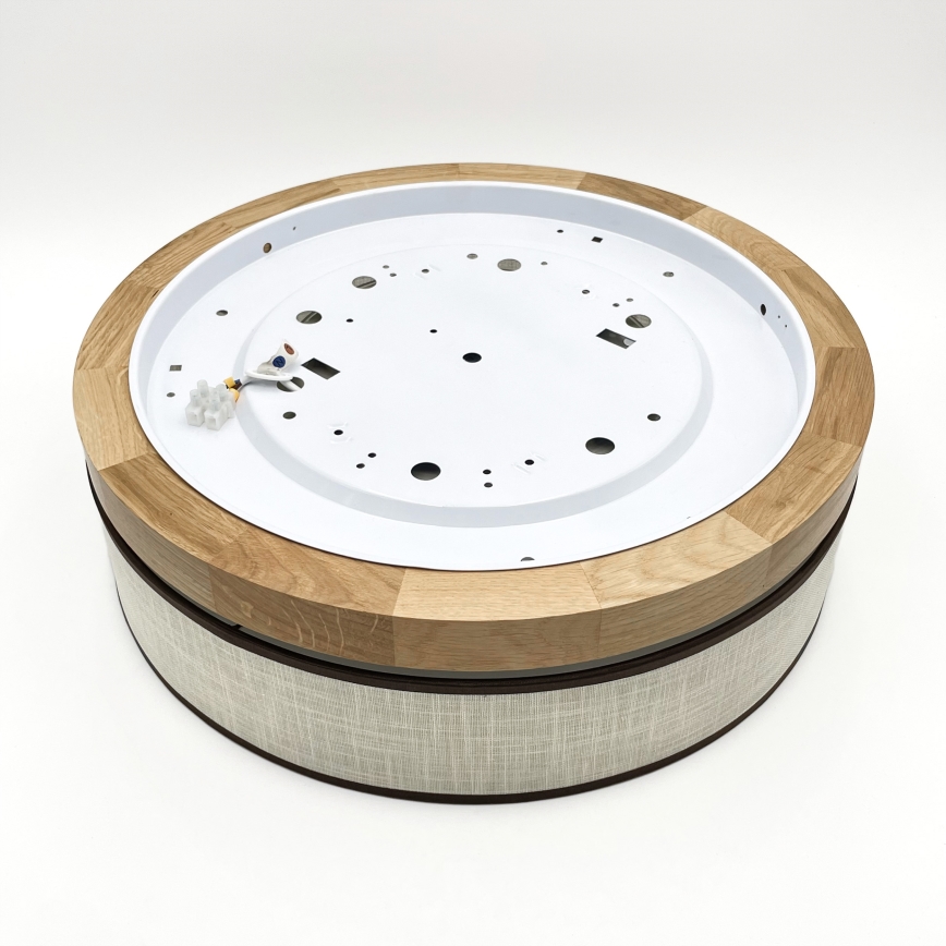 Brilagi - LED-taklampa BELLADONNA LED/36W/230V Ø 40 cm krämvit/ek