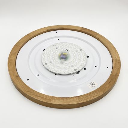 Brilagi - LED-taklampa BELLADONNA LED/36W/230V Ø 50 cm krämvit/ek