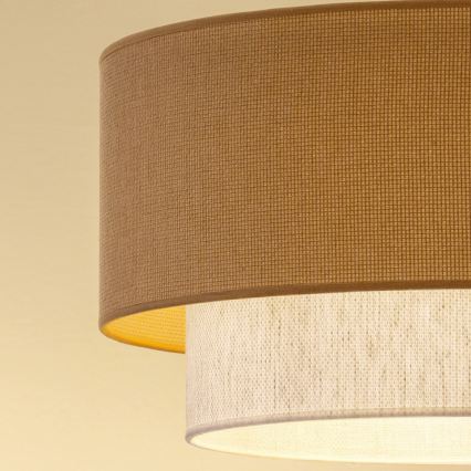 Brilagi - LED-taklampa BOHO ECO 1xE27/10W/230V diam. 40 cm beige/krämfärgad