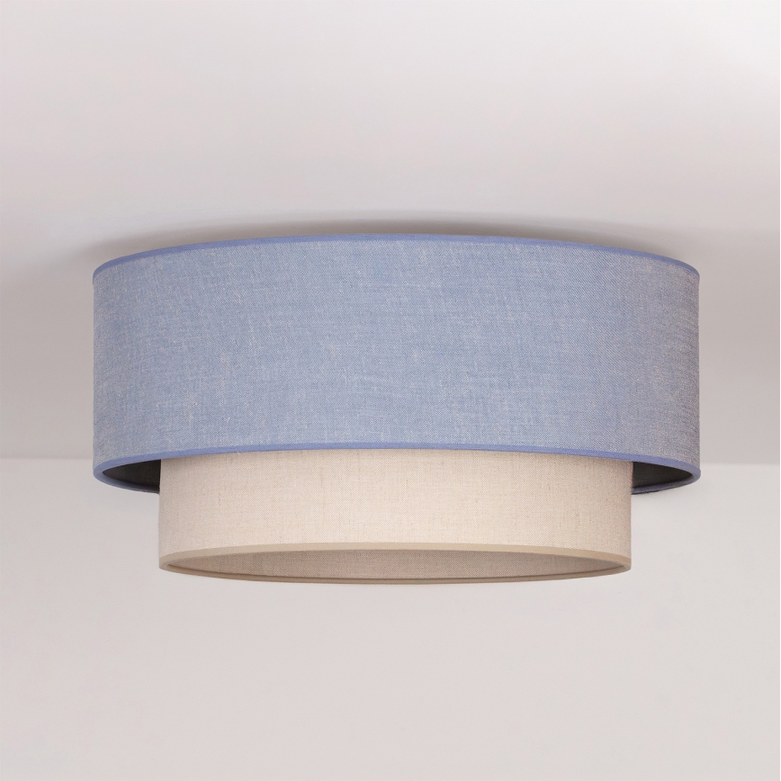 Brilagi - LED taklampa BOHO ECO 1xE27/10W/230V Ø 40 cm blå/krämvit