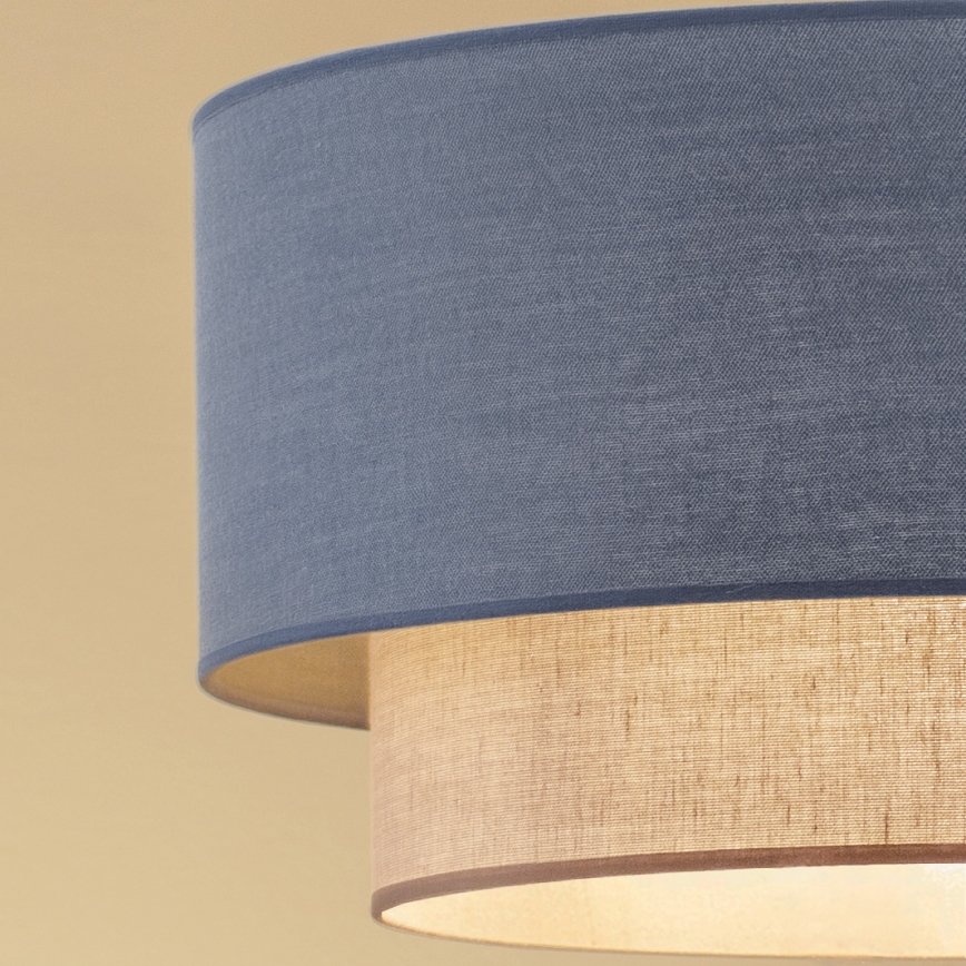 Brilagi - LED taklampa BOHO ECO 1xE27/10W/230V Ø 40 cm blå/krämvit
