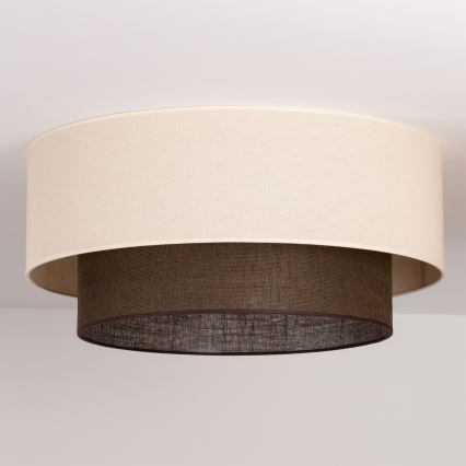 Brilagi - LED taklampa BOHO STYLE 3xE27/15W/230V Ø 60 cm krämfärgad/brun