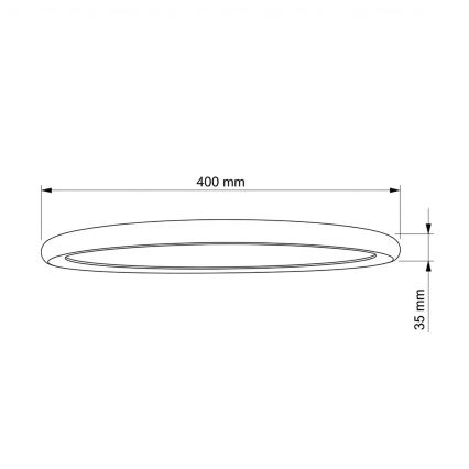 Brilagi - LED-taklampa CARLOS LED/24W/230V Ø 40 cm vit