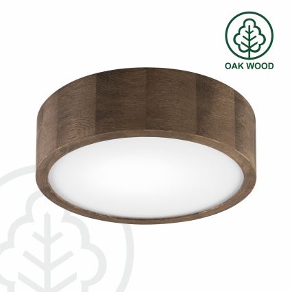 BRILAGI - LED taklampa CARVALHO 1xE27/15W/230V ek/valnöt Ø 27 cm