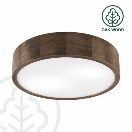 Brilagi - LED Taklampa CARVALHO 2xE27/60W/230V ek valnöt Ø 37 cm