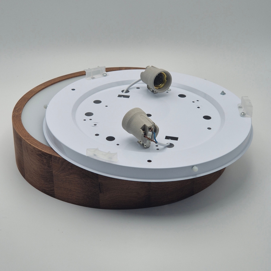 Brilagi - LED Taklampa CARVALHO 2xE27/60W/230V ek körsbär, Ø 37 cm