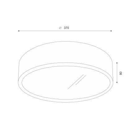Brilagi - LED Taklampa CARVALHO 2xE27/60W/230V ek körsbär, Ø 37 cm