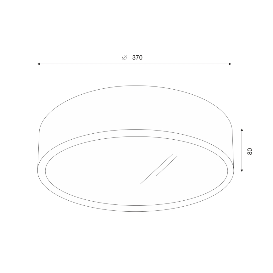 Brilagi - LED Taklampa CARVALHO 2xE27/60W/230V ek körsbär, Ø 37 cm