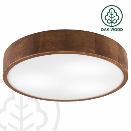 BRILAGI - LED-taklampa CARVALHO 3xE27/15W/230V ek/körsbär Ø 47 cm
