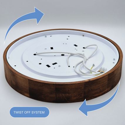 Brilagi - LED Taklampa CARVALHO 3xE27/60W/230V ek körsbär kör 47 cm