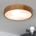 Brilagi - LED Taklampa CARVALHO 3xE27/60W/230V ek pr. 47,5 cm