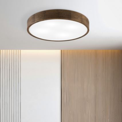 Brilagi - LED taklampa CARVALHO 4xE27/60W/230V ek/valnöt Ø 57,5 cm