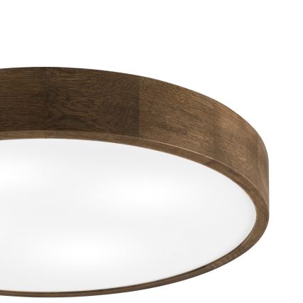 Brilagi - LED taklampa CARVALHO 4xE27/60W/230V ek/valnöt Ø 57,5 cm