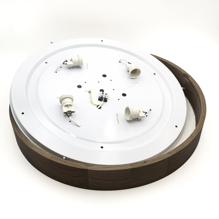 Brilagi - LED taklampa CARVALHO 4xE27/60W/230V ek/valnöt Ø 57,5 cm