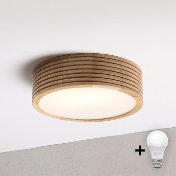 Brilagi - LED-taklampa CARVALHO MODERN 1xE27/60W/230V Ø 27,5 cm ek