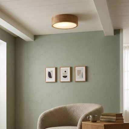 Brilagi - LED-taklampa CARVALHO MODERN 1xE27/60W/230V Ø 27,5 cm ek