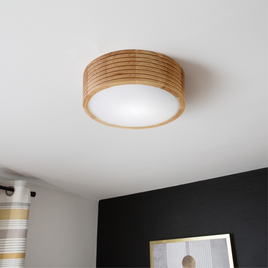 Brilagi - LED-taklampa CARVALHO MODERN 1xE27/60W/230V Ø 27,5 cm ek