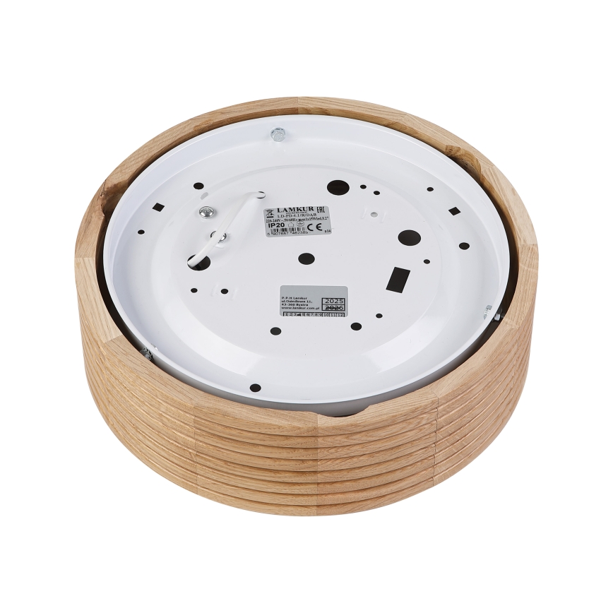 Brilagi - LED-taklampa CARVALHO MODERN 1xE27/60W/230V Ø 27,5 cm ek