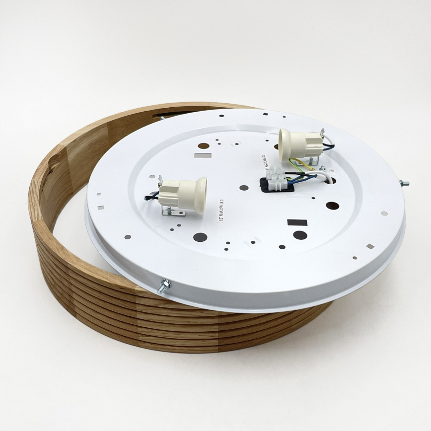 Brilagi - LED-taklampa CARVALHO MODERN 2xE27/60W/230V Ø 37,5 cm ek