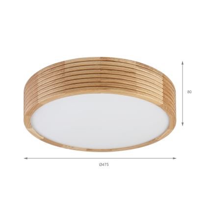 BRILAGI - LED-taklampa CARVALHO MODERN 3xE27/60W/230V Ø 47,5 cm ek