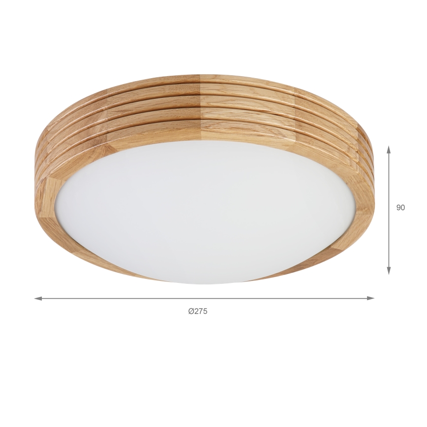Brilagi - LED-taklampa CARVALHO MODERN SLIM 1xE27/60W/230V pr. 27,5 cm ek
