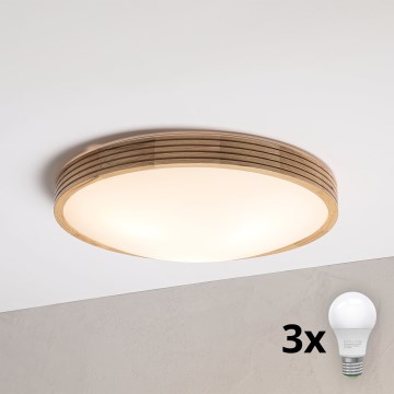 Brilagi - LED taklampa CARVALHO MODERN SLIM 3xE27/60W/230V Ø 47,5 cm ek