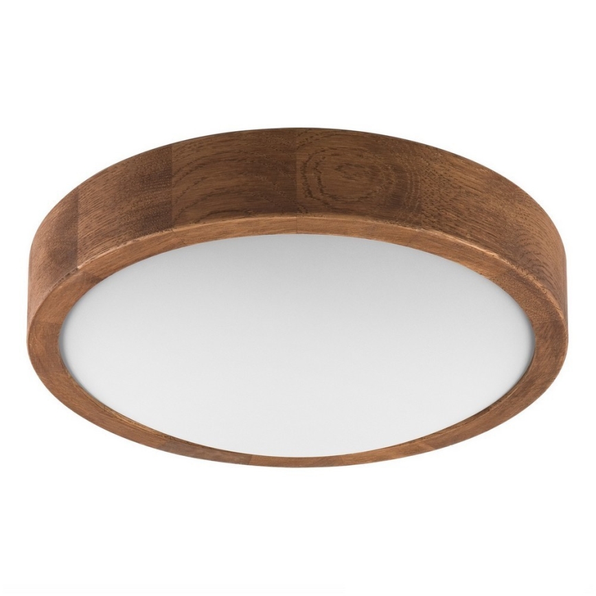 Brilagi - LED-taklampa CARVALHO SLIM 1xE27/15W/230V ek/körsbär Ø 27 cm