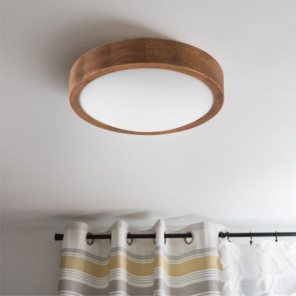 Brilagi - LED-taklampa CARVALHO SLIM 1xE27/15W/230V ek/körsbär Ø 27 cm