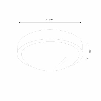 Brilagi - LED-taklampa CARVALHO SLIM 1xE27/15W/230V ek/körsbär Ø 27 cm