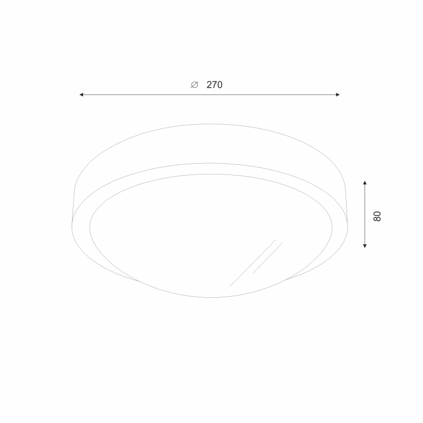 Brilagi - LED-taklampa CARVALHO SLIM 1xE27/15W/230V ek/körsbär Ø 27 cm